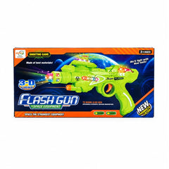 Kids 3D Space Flash Gun Toy with Light & Sound – Shooting Game for Ages 3+