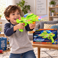 Kids 3D Space Flash Gun Toy with Light & Sound – Shooting Game for Ages 3+