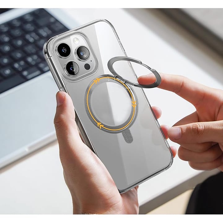 Max & Max iPhone 16 Pro Max 360 Rotating Clear Case with MagSafe