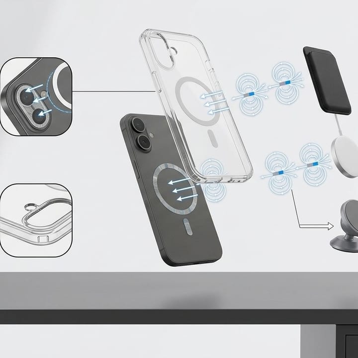 Max & Max iPhone 17 Clear Case With Magsafe