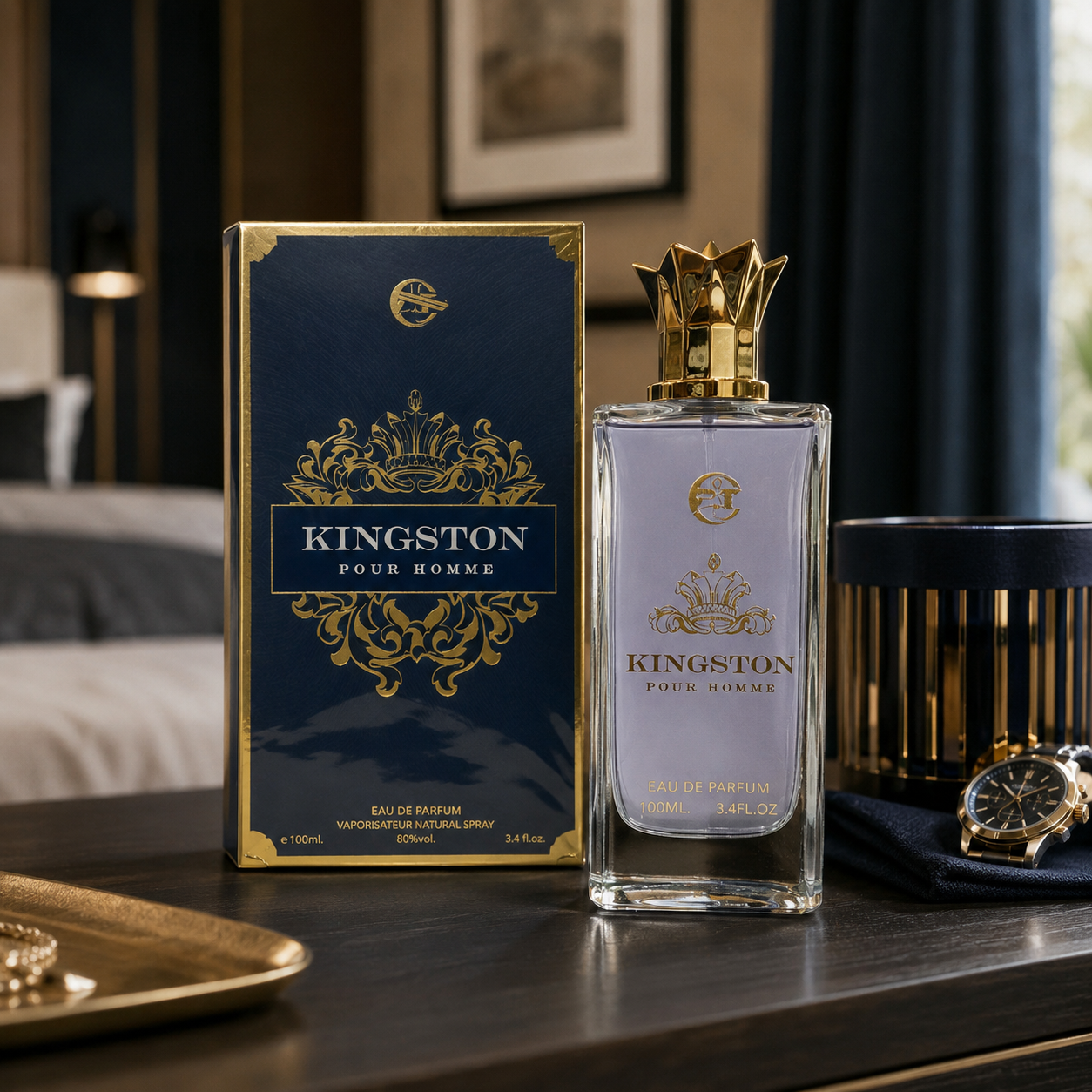 Kingston Pour Homme Eau de Parfum for Men 100ml (Orignal)