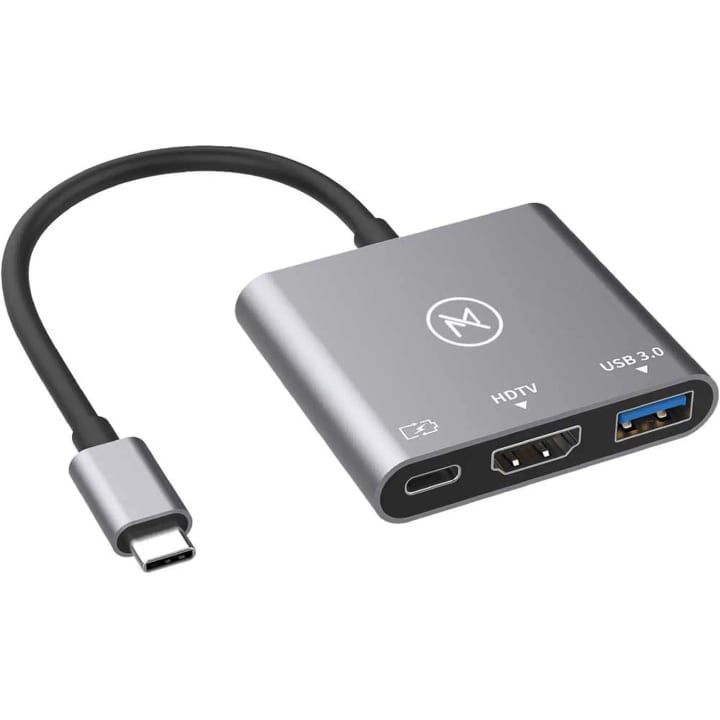 Max & Max 3 in 1 hub Type c +HDMI+USB