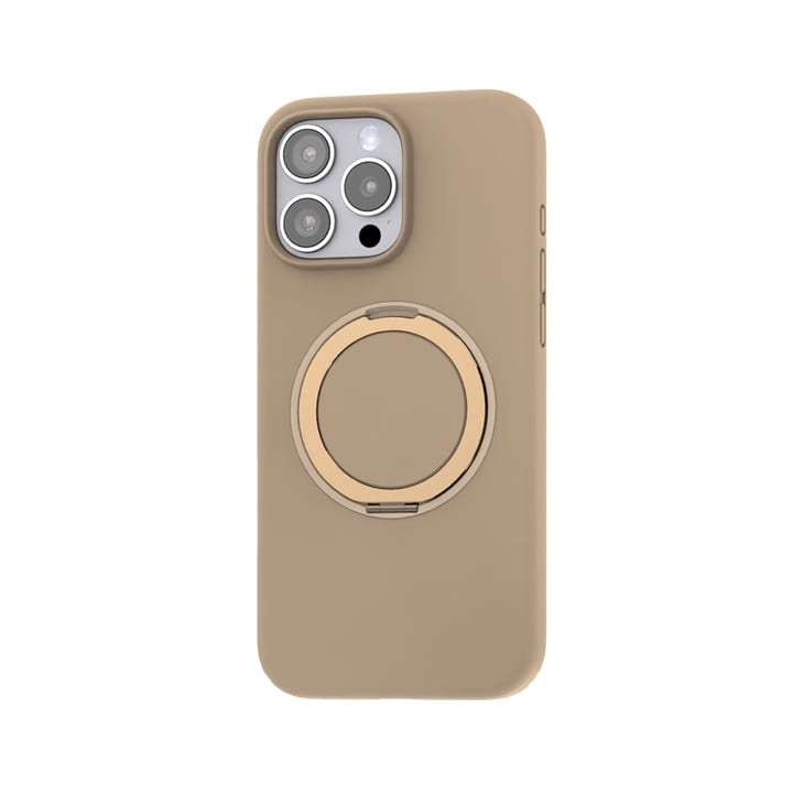 Max & Max iPhone 16 Pro 360 Rotating Liquid Silicone Case with MagSafe - Rose Gold