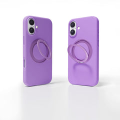 Max & Max iPhone 16 Plus 360 Rotating Liquid Silicone Case with MagSafe - Pink