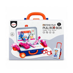 11-Piece Kids Doctor Pretend Play Set with Pull-Rod Carry Case – Medical Toy for Ages 3+
