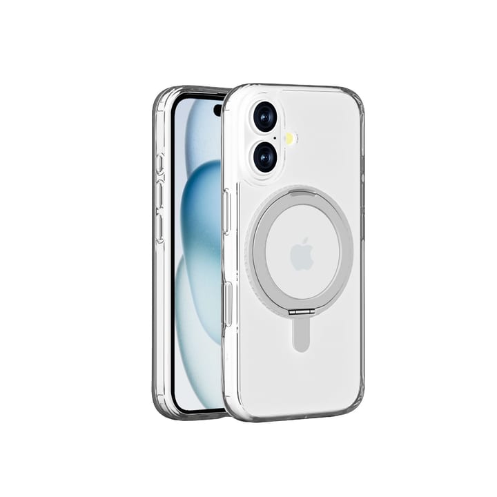 Max & Max iPhone 16 Plus 360 Rotating Clear Case with Magsafe