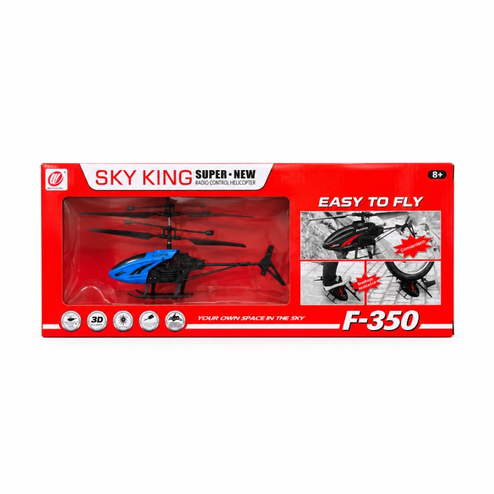 Sky King F-350 Remote Control Helicopter Toy for Kids