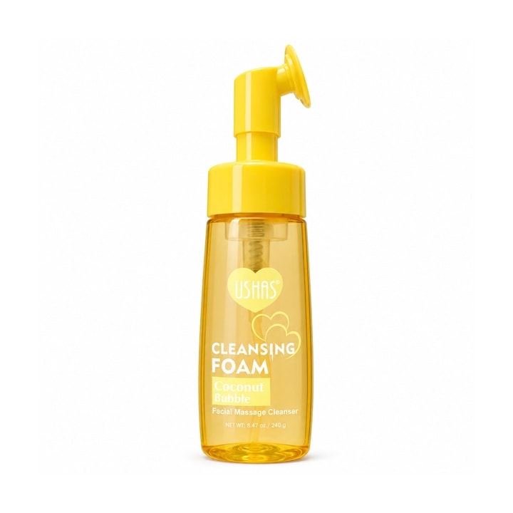 USHA’S Coconut Bubble Cleansing Foam Facial Massage Cleanser – 240g