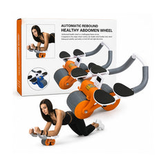 Automatic Rebound Abdominal Wheel with Elbow Support