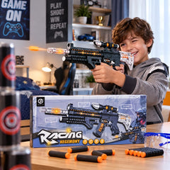 Kids Electronic Toy Blaster Rifle with LED Lights, Sound Effects and Scope