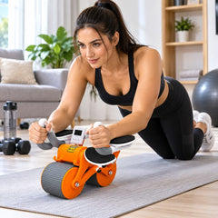 Automatic Rebound Abdominal Wheel with Elbow Support
