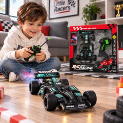1:16 RC Formula Racing Car with Light & Spray Effect – 4-Channel Remote-Control Toy