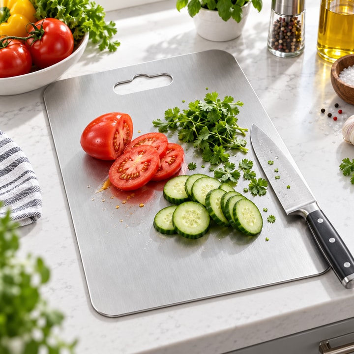Kitchen Master Stainless Steel Cutting Board 41 x 25 cm