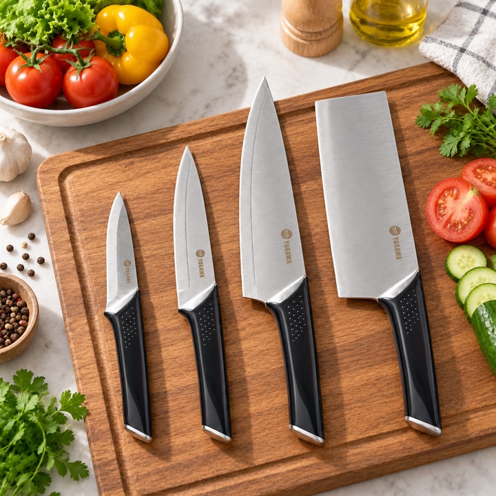 YUGAWA 4 Piece Kitchen Knife Set