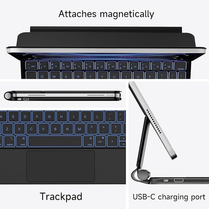 Max & Max Pad Air 11 2024 Magnetic Magic Keyboard Case