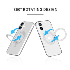 Max & Max iPhone 16 Plus 360 Rotating Clear Case with Magsafe