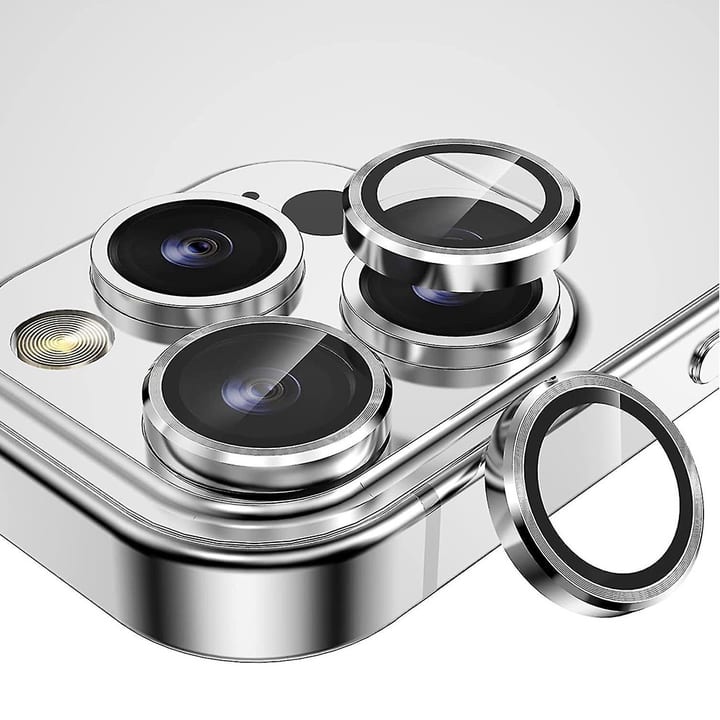 Max & Max iPhone 16 Pro /16 Pro Max Camera lens Protector - Silver