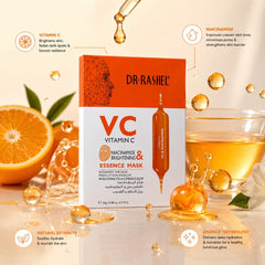 Dr. Rashel VC Vitamin C & Niacinamide Brightening Essence Sheet Mask – 5 Pieces (Orignal)