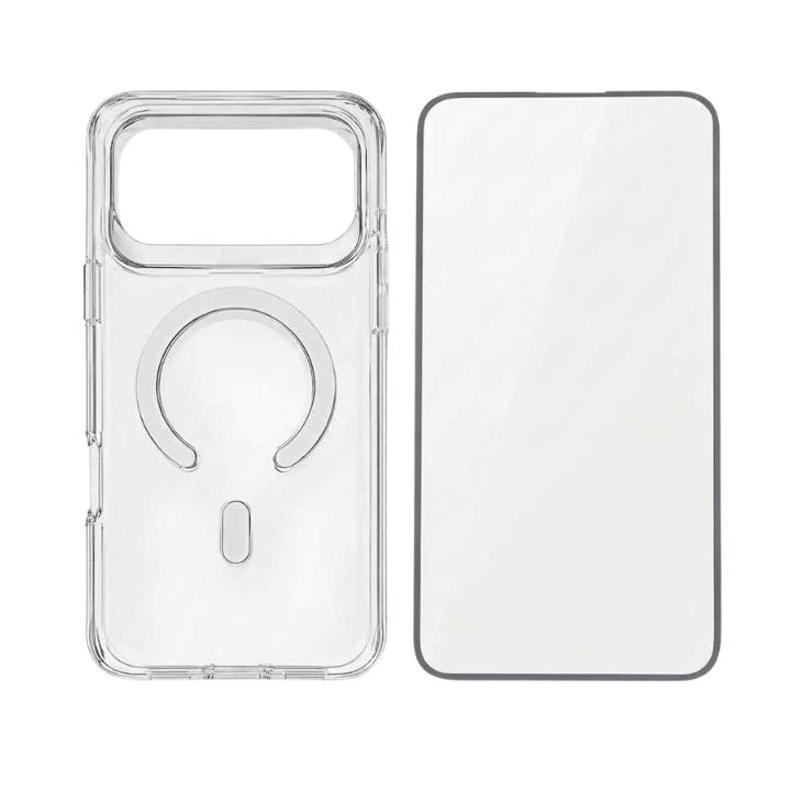 Glassology GMB18PM Magsafe Clear Case + SP For IPhone 18 Pro Max Bundle